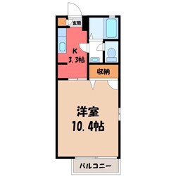 タウンハイツ東峰 Eの物件間取画像